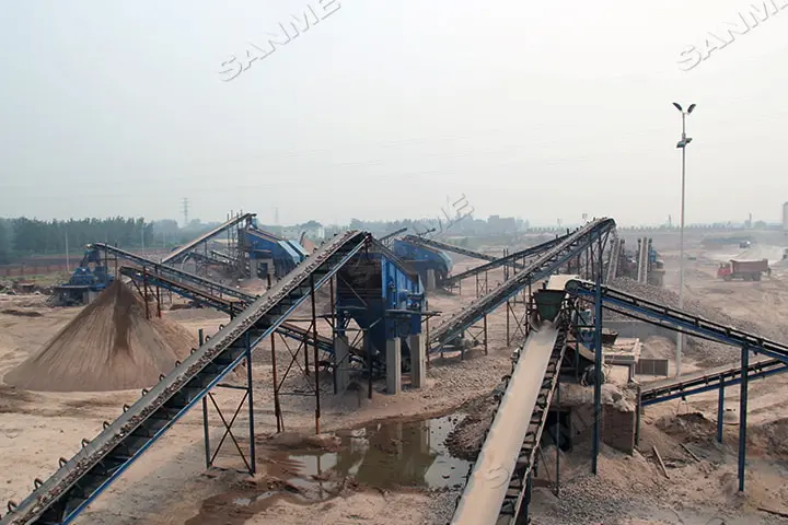 500 TONS OF GRANITE BASALT SAND PRODUCTION LINEqy2