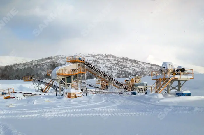 100TPH DIABASE CRUSHING PLANT IN RUSSIA