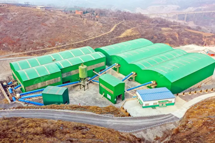 LIMESTONE AGGREGATE PRODUCTION PLANT IN HENAN, CHINA