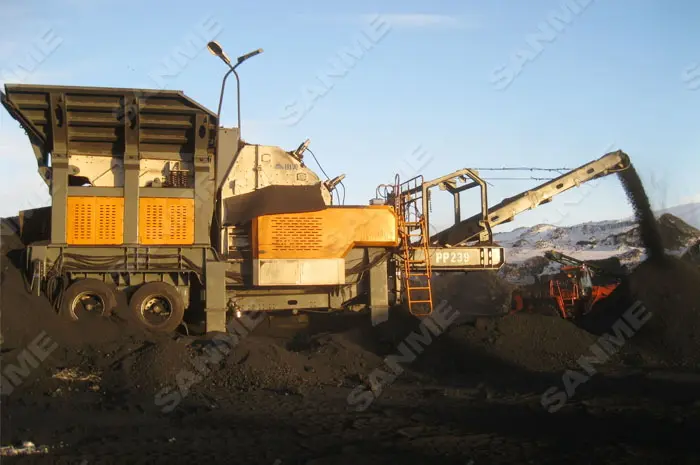 250TPH MOBILE COAL MINE CRUSHING PLANT IN RUSSIA